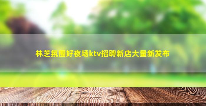 林芝氛围好夜场ktv招聘新店大量新发布